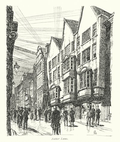 Londra: Fetter Lane da Frederick Landseer Maur Griggs