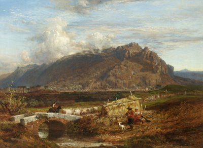 Monte Soratte nella campagna romana da Frederick Lee Bridell