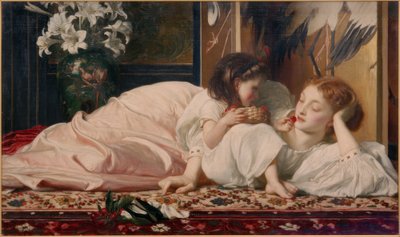 Madre con bambino (ciliegie) da Frederick Lord Leighton
