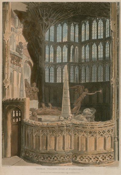 Memoriale a George Villiers, Duca di Buckingham, Abbazia di Westminster, Londra da Frederick Mackenzie
