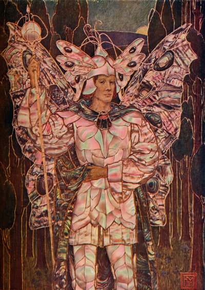 Pannello in gesso e madreperla, c1901 da Frederick Marriott