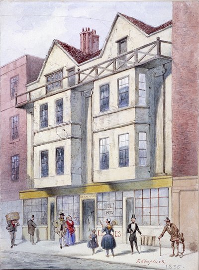 Fleet Street, Londra, 1835 da Frederick Napoleon Shepherd