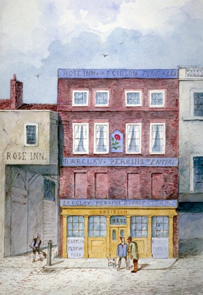 La locanda Rose, Farringdon Street, Città di Londra da Frederick Napoleon Shepherd