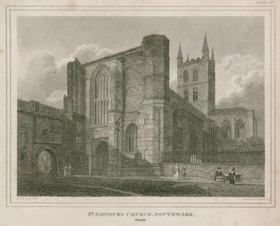 Chiesa di San Salvatore, Southwark, Surrey da Frederick Nash