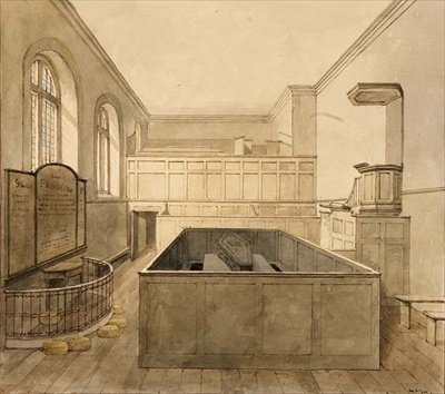 La Cappella, Prigione di Newgate da Frederick Nash