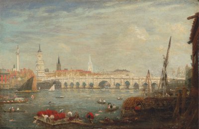 Il Monumento e il Ponte di Londra da Frederick Nash