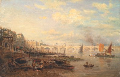 Il Tamigi e il ponte di Waterloo dalla Somerset House da Frederick Nash