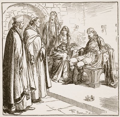 Dunstan, Edwy ed Elgiva, illustrazione da 