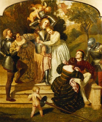 Britomart si disarma, c.1855 da Frederick Richard Pickersgill