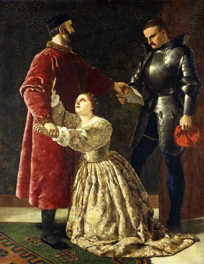 Il duca Federico bandisce Rosalind dalla sua corte da Frederick Richard Pickersgill