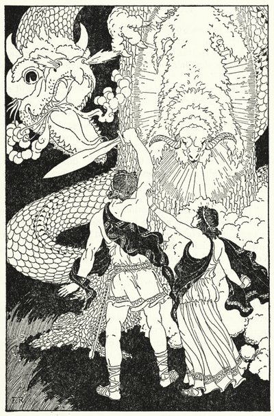 Giasone sguainò la spada e avanzò da Frederick Richardson