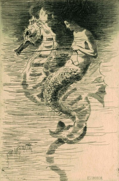 La sirena, c.1881 da Frederick Stuart Church