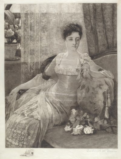 Senza titolo (Ragazza su un divano) da Frederick W. Freer