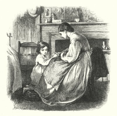 Un bambino in preghiera da Frederick Walker