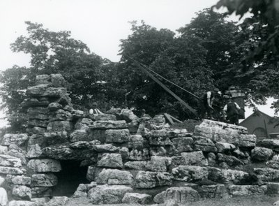 Costruzione del recinto degli Eland al London Zoo, giugno 1924 da Frederick William Bond