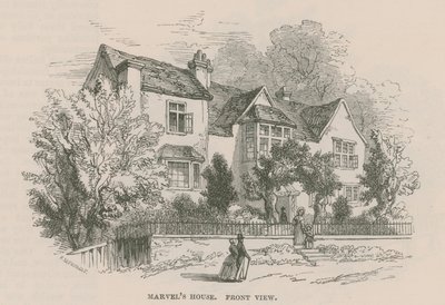 Casa di Andrew Marvel, Highgate, Londra da Frederick William Fairholt