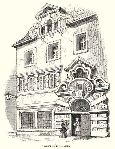 Casa di Vandyke (incisione) da Frederick William Fairholt