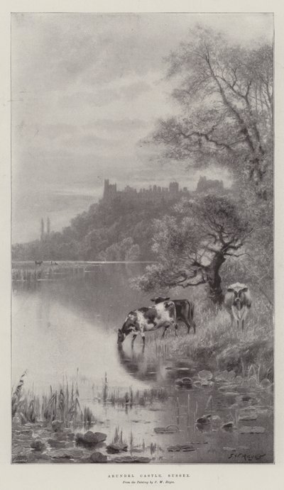 Castello di Arundel, Sussex da Frederick William Hayes