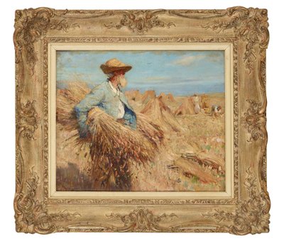 Tempo di raccolto (olio su tela) da Frederick William Jackson
