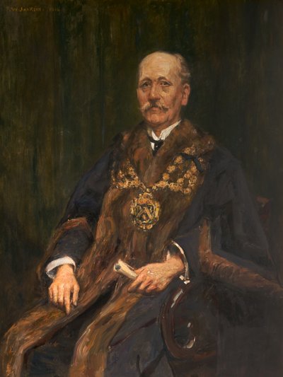Ritratto di Herbert Wilde, 1913-14 circa (olio su tela) da Frederick William Jackson