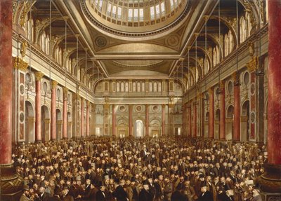 Interno della Borsa di Manchester da Frederick and Saunders H.L. (19th Century) Sargent