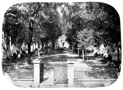 Campo Indipendenza a Independence Hall, c.1860 da Frederick de Bourg Richards