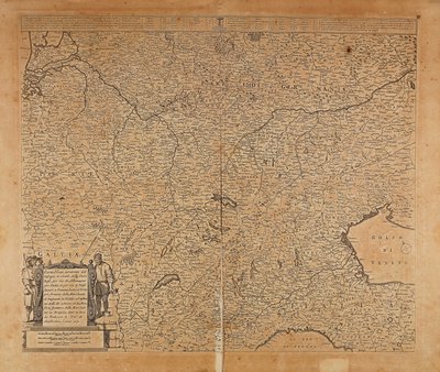 Europa centro-settentrionale e Italia settentrionale, mappa di Frederik de Wit, incisione su rame da Frederick de Wit