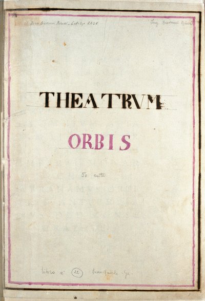 Pagina di copertina dell