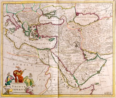 Italia, Penisola Balcanica, Turchia, Libano, Siria, Israele, Giordania, Iraq, Penisola Arabica, Iran da Frederick de Wit