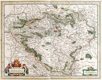 Mappa della Boemia (Repubblica Ceca) da Frederick de Wit