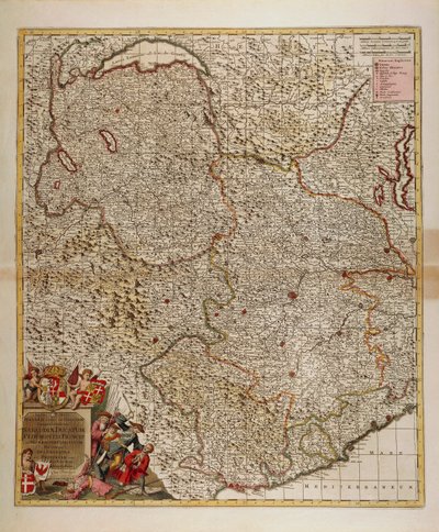 Mappa delle regioni alpine e transalpine francesi, svizzere e italiane e della Liguria occidentale da Frederick de Wit