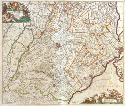 Mappa di Utrecht (Paesi Bassi) da Frederick de Wit