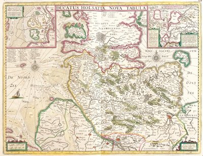 Mappa del Ducato di Holstein (Germania) da Frederick de Wit