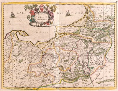 Mappa del Regno di Prussia (Germania) da Frederick de Wit