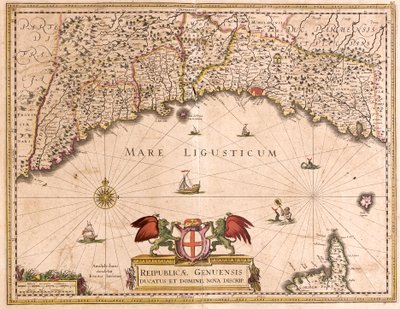 Mappa della Repubblica di Genova da Frederick de Wit