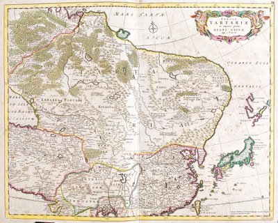 Mappa della regione Tartara (Russia e Cina) da Frederick de Wit