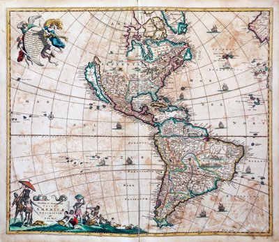 Novissima et totius Americae accurate descriptio da Frederick de Wit