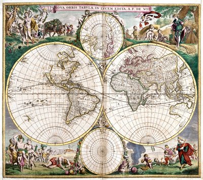 Planisfero del Mondo da Frederick de Wit
