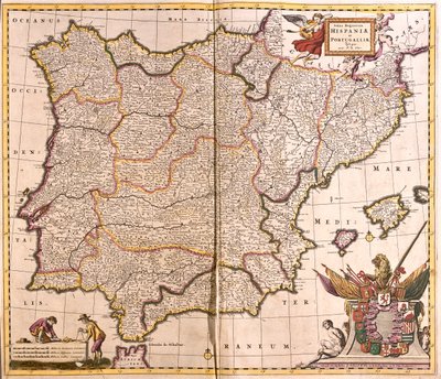 Spagna e Portogallo da Frederick de Wit