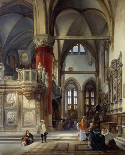 Interno della chiesa dei Frari a Venezia da Frederico Moja