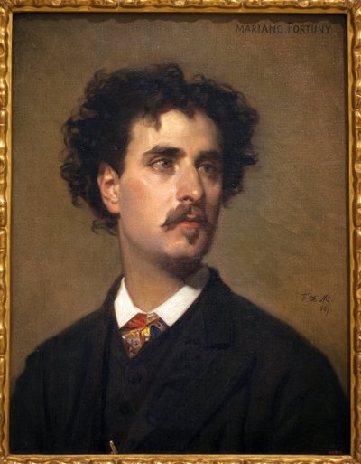 Ritratto del pittore Mariano Fortuny y Marsal (1838-1874) da Frederico de Madrazo