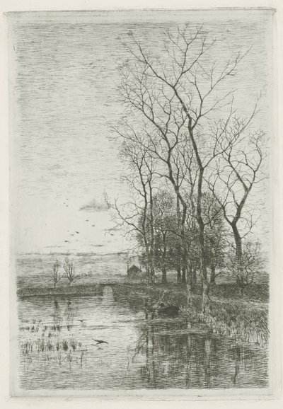 Il piccolo ponte da Fredericus Jacobus van Rossum du Chattel (signed by artist)