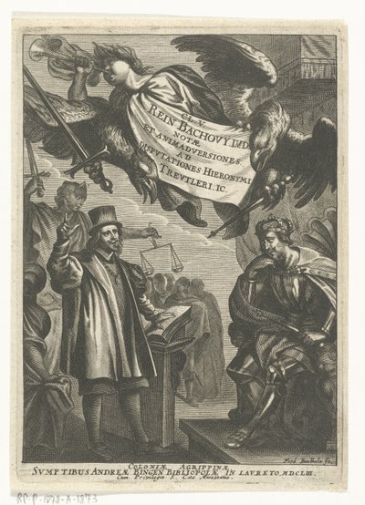 Dispute di Reinhard Bachow von Echt e Hieronymus Treutler da Frederik Bouttats (I)