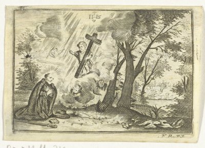 Santo con visione di Cristo da Frederik Bouttats (I)