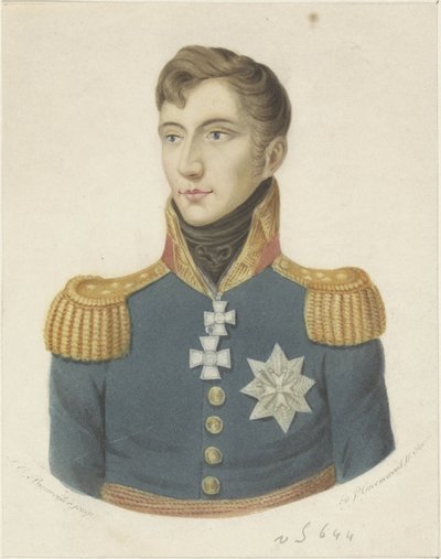 Ritratto di Guglielmo II, re dei Paesi Bassi da Frederik Christiaan Bierweiler