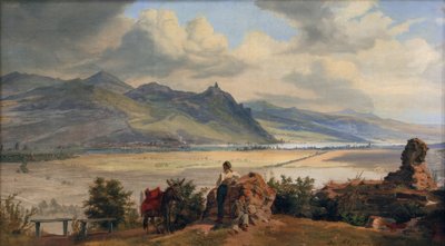 Vista sui Sette Monti con Königswinter e le rovine da Frederik Hansen Sodring