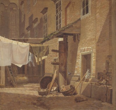 Il cortile posteriore del Palazzo di Charlottenborg da Frederik Hansen Sodring