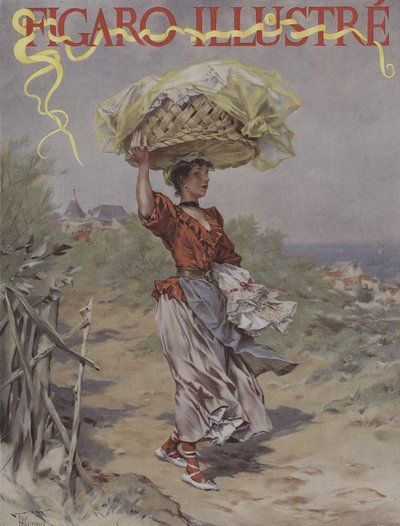 A Biarritz. Copertina di Le Figaro Illustré, marzo 1895 da Frederik Hendrik Kaemmerer