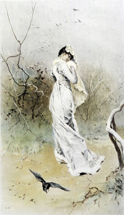 Donna in una foresta - allegoria dell