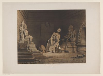 Due uomini nelle rovine di Tjandi Mendoet da Frederik Hendrik Weissenbruch